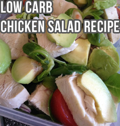 Quick Low Carb Chicken Avocado Salad Recipe