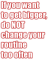 Why NOT Changing Your Routine Gives You Bigger Muscles