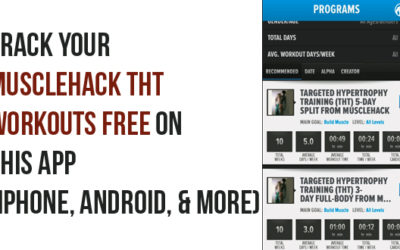 Track MuscleHack THT Workouts On iPhone & Android App