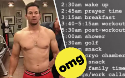 Mark Wahlberg’s Daily Schedule